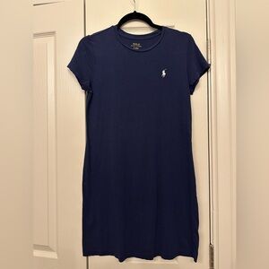 Polo Ralph Lauren T Shirt Dress, Navy, Size M